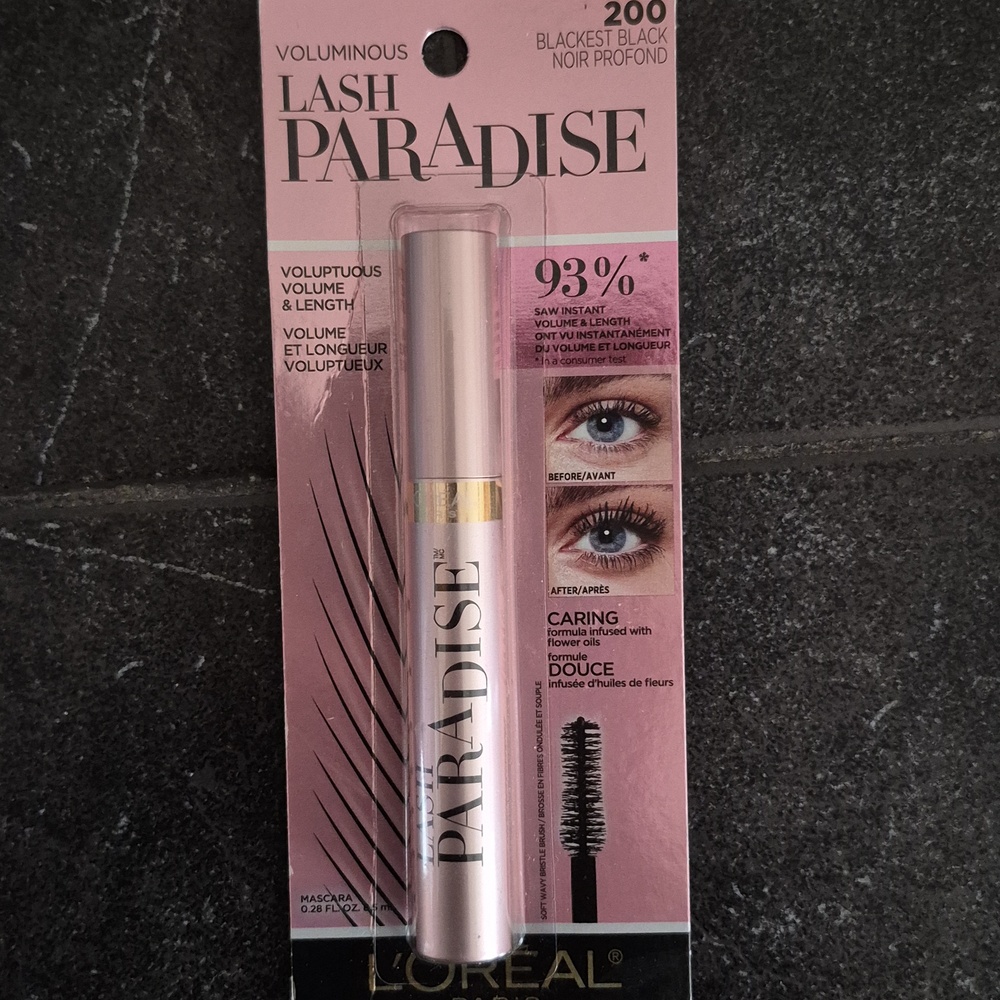 L'Oreal Voluminous Lash Paradise Mascara - Blackest Black (200)